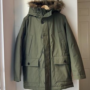 Army Green Gap Puffer Coat